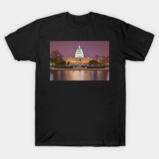 Glowing Washington DC Capitol T-Shirt